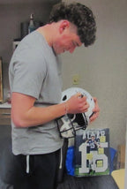 Drew Allar Signed/Inscr Full Size Speed Replica Helmet Penn State JSA 194516