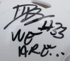 Dani Dennis Sutton Signed/Inscribed Penn State Mini Football Helmet JSA 194521