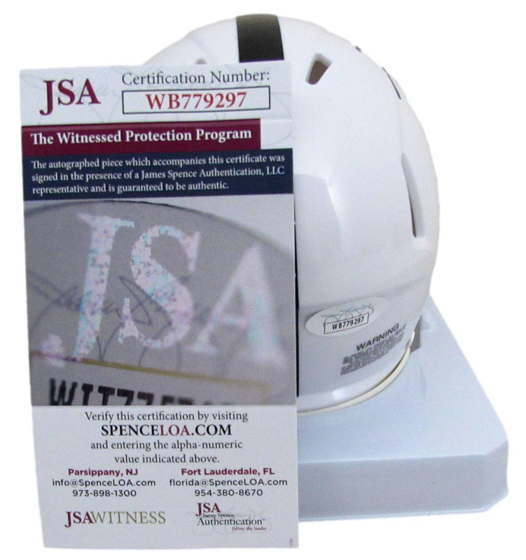 Dani Dennis Sutton Signed/Inscribed Penn State Mini Football Helmet JSA 194521