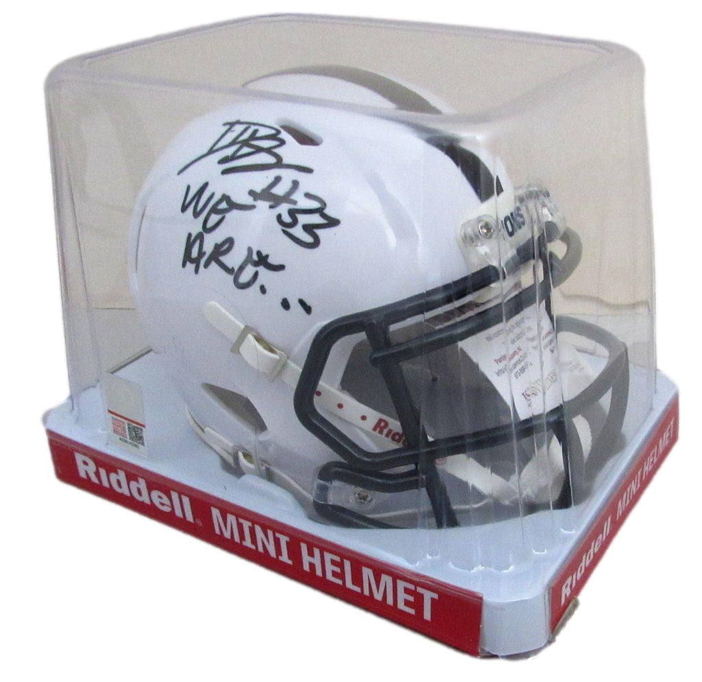 Dani Dennis Sutton Signed/Inscribed Penn State Mini Football Helmet JSA 194521