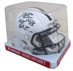 Dani Dennis Sutton Signed/Inscribed Penn State Mini Football Helmet JSA 194521