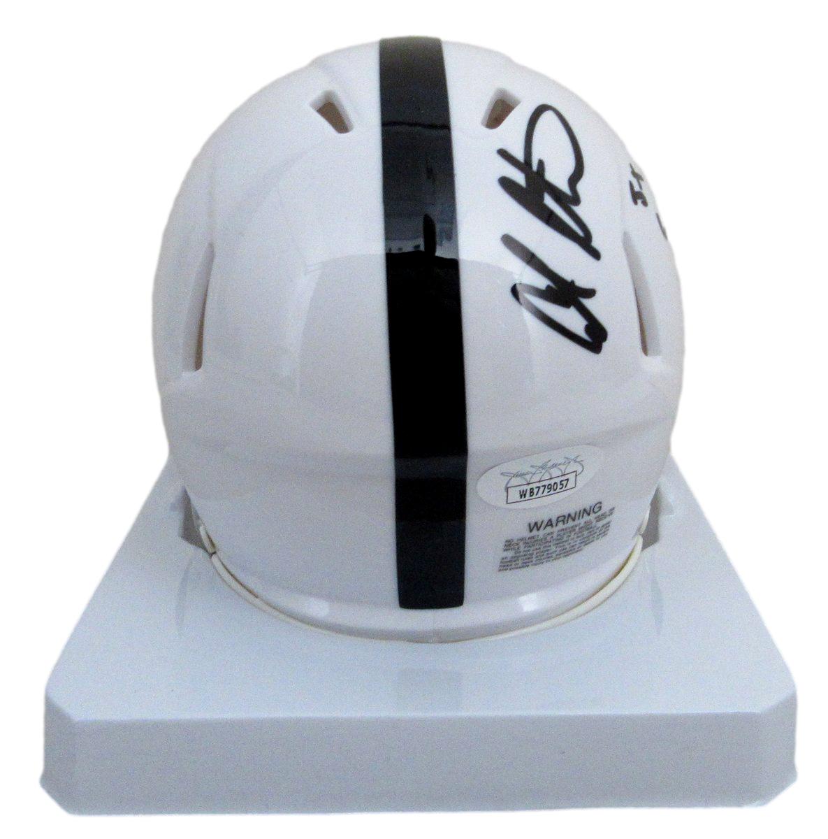 Carter Starocci Signed/Inscribed Penn State Mini Football Helmet JSA 194523