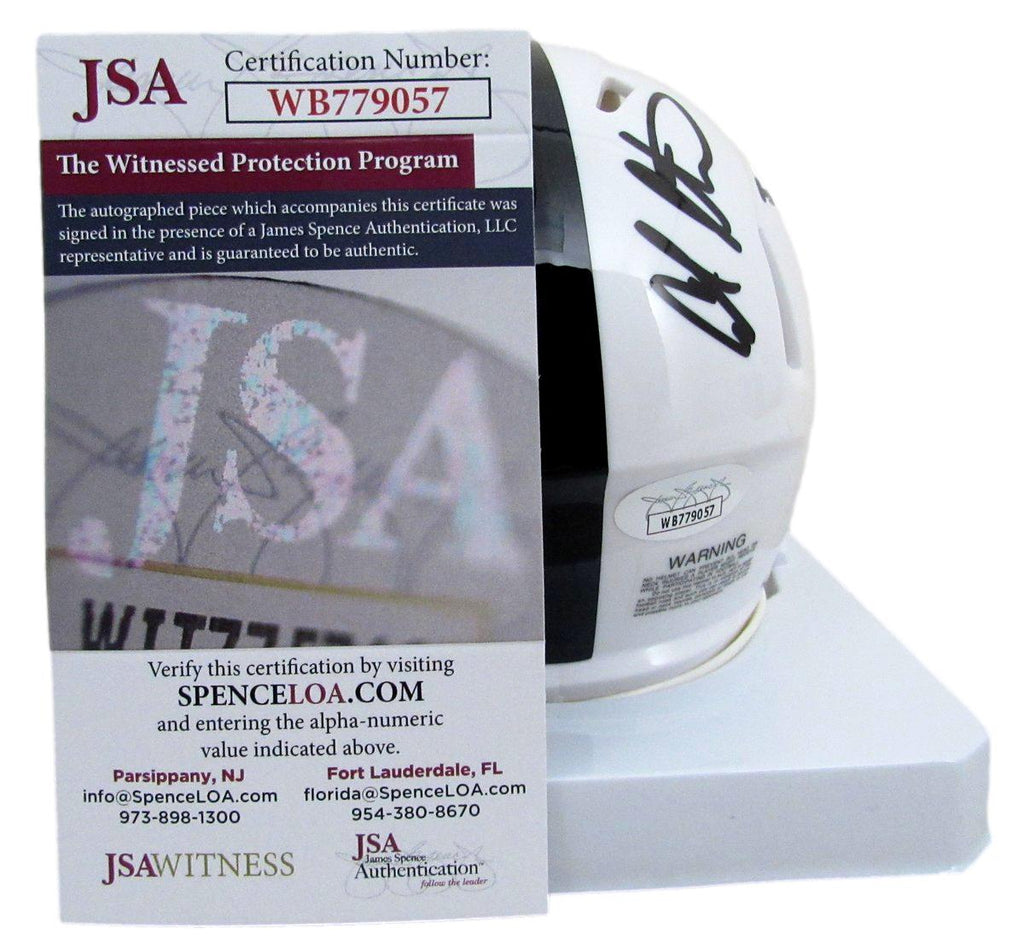 Carter Starocci Signed/Inscribed Penn State Mini Football Helmet JSA 194523