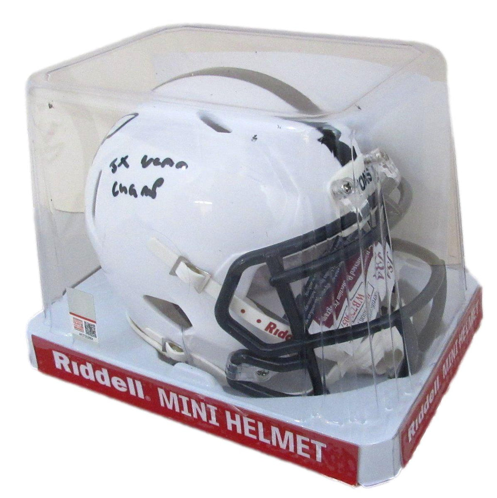 Carter Starocci Signed/Inscribed Penn State Mini Football Helmet JSA 194523