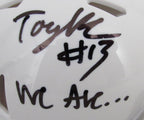 Tony Rojas Signed/Inscribed Penn State Mini Football Helmet JSA 194524