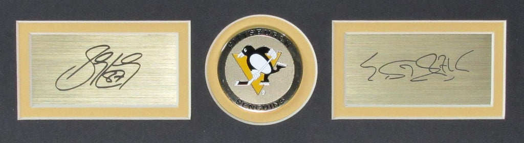 Sidney Crosby/Evgeni Malkin Penguins Laser Signed 11x14 Photo Framed 194063