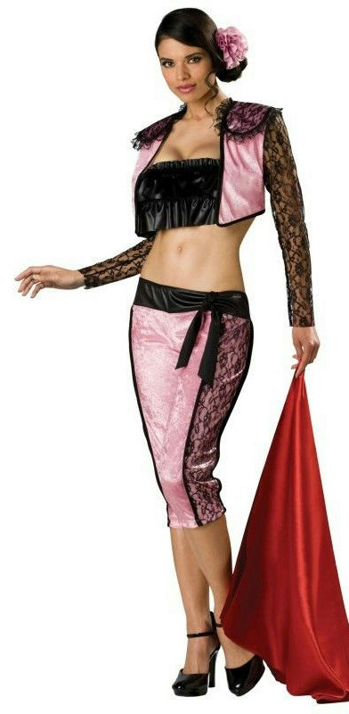 Pink Matador Adult Womens Tempting Toreador Costume Size Medium