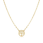 14K Yellow Gold Tree of Life Necklace