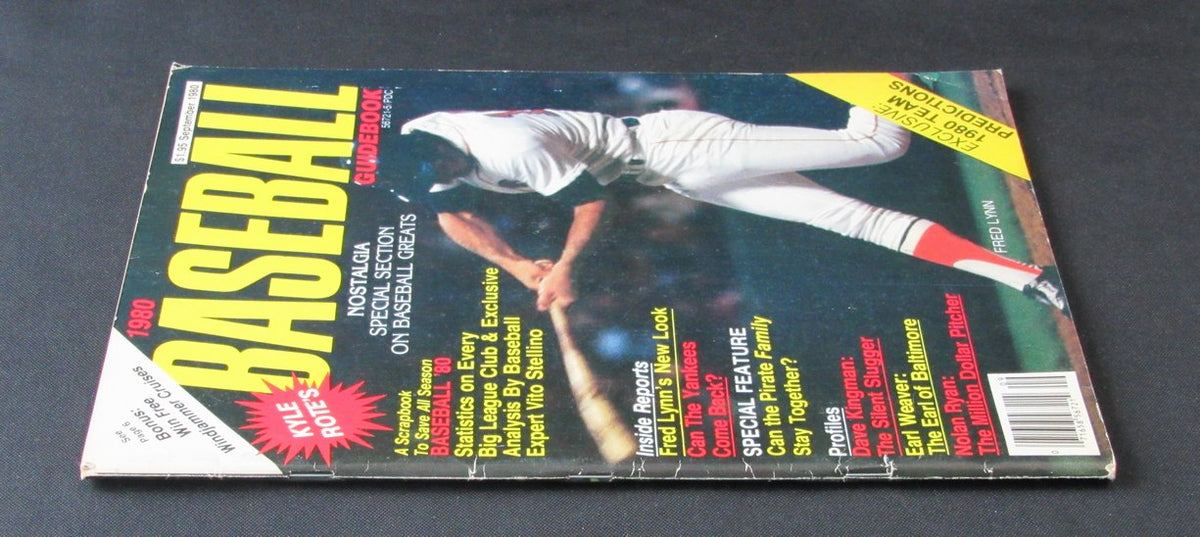1980 Baseball Magazine Fred Lynn Boston Red Sox on Cover NO LABEL 184655