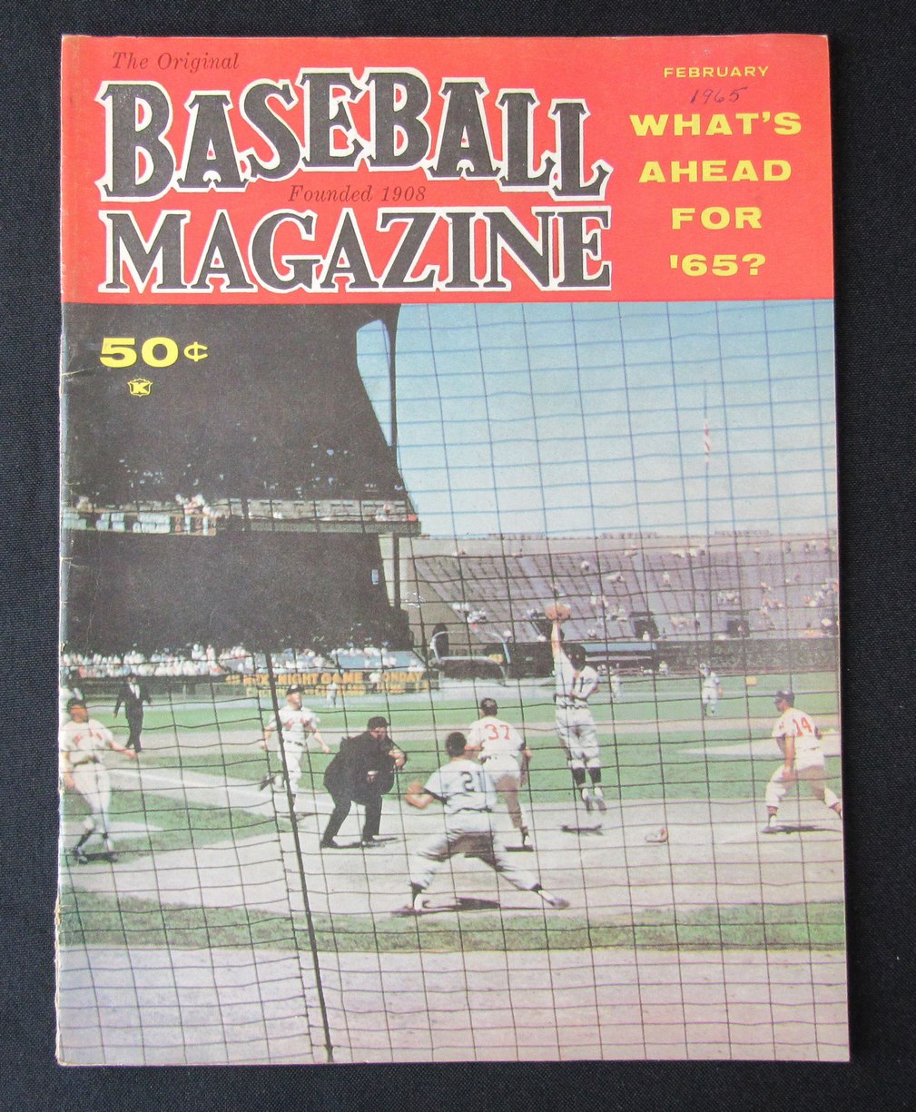 February 1965 The Original Baseball Magazine NO LABEL 184667