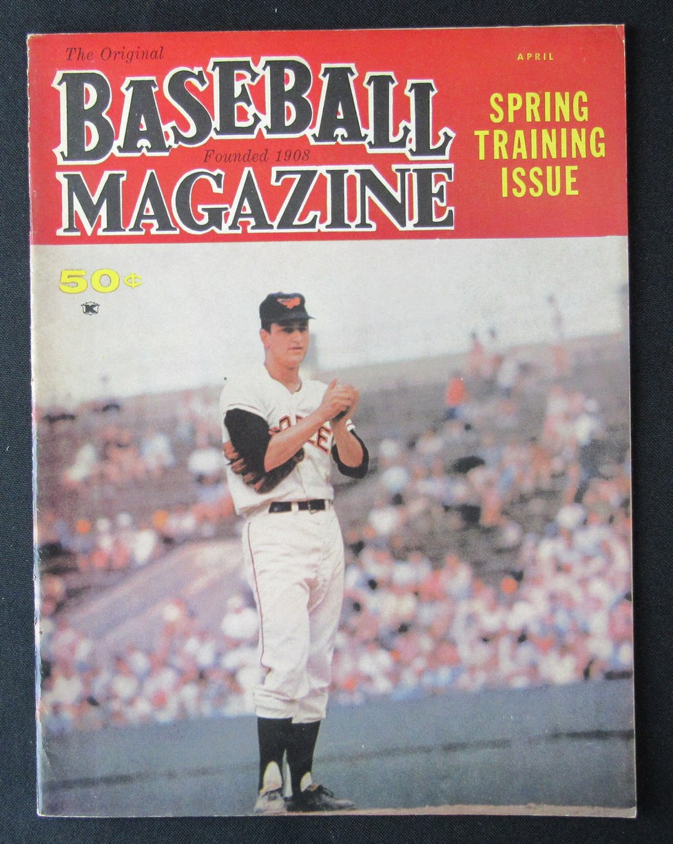 April 1965 The Original Baseball Magazine Wally Bunker Orioles NO LABEL 184668