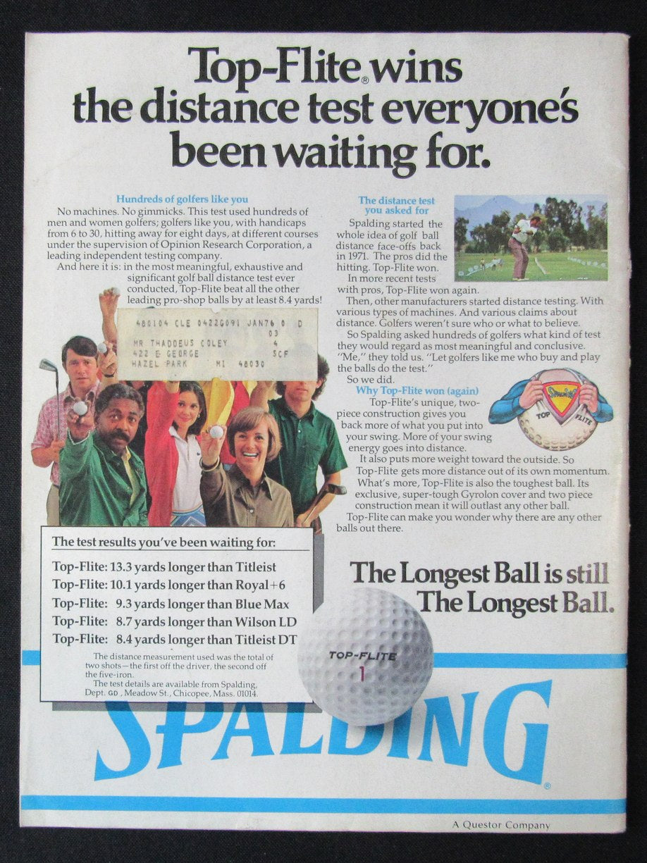 March 1975 Golf Digest Magazine Barbara Nicklaus/JackGrout NO LABEL 184669