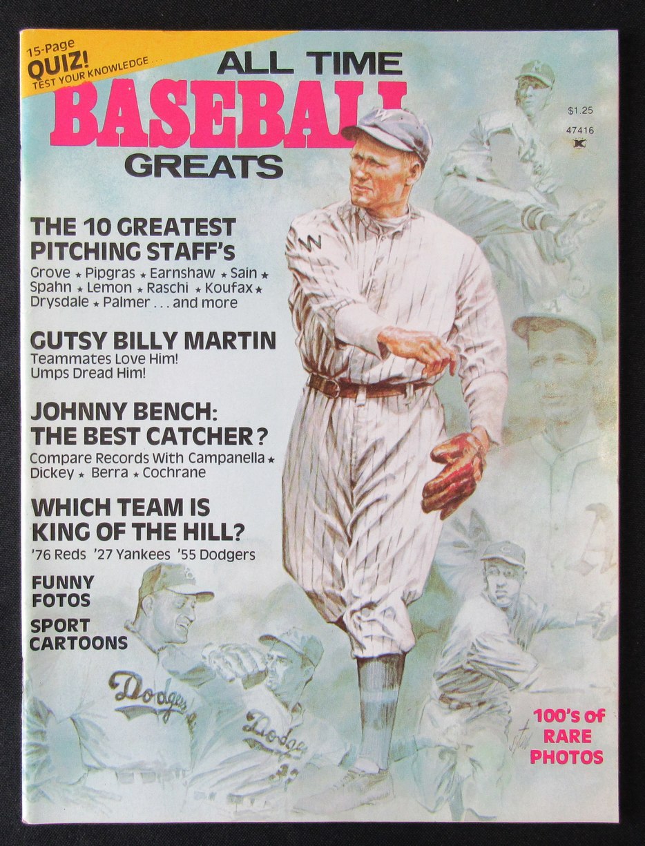 1977 All Time Baseball Greats Magazine NO LABEL 184671