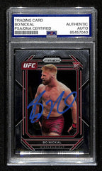 Bo Nickal Signed/Auto 2023 UFC Panini Prizm Rookie RC Card #103 PSA/DNA 195142