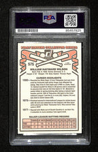 Mookie Wilson Signed/Auto 1981 Donruss RC Rookie Card #575 Mets PSA/DNA 195150