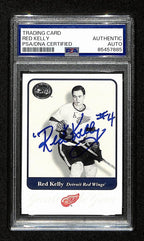 Red Kelly Signed/Auto 2001 Fleer Greats Card #78 Red Wings PSA/DNA 195169