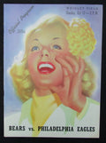 October 12, 1947 Bears vs. Philadelphia Eagles Football Game Program 194038