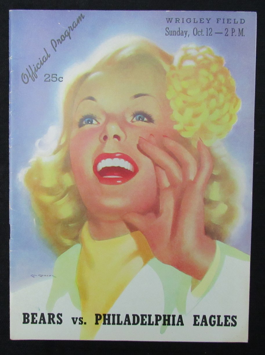October 12, 1947 Bears vs. Philadelphia Eagles Football Game Program 194038