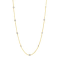 18K Gold Plated Tanzanite Station Choice of Length Necklace