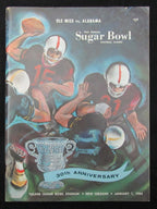 Jan. 1, 1964 Sugar Bowl Ole Miss vs. Alabama NCAA Football Game Program 194653