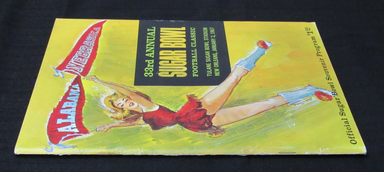 Jan. 2, 1967 Sugar Bowl Alabama vs. Nebraska NCAA Football Game Program 194654