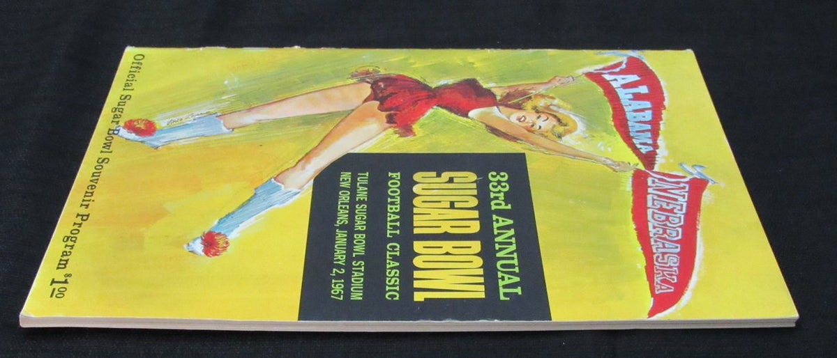 Jan. 2, 1967 Sugar Bowl Alabama vs. Nebraska NCAA Football Game Program 194654
