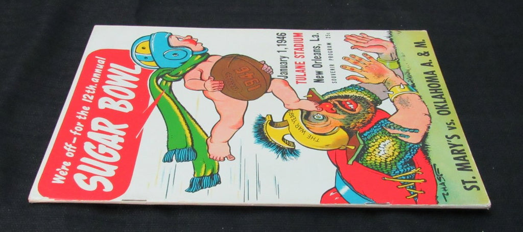 Jan. 1, 1946 Sugar Bowl St. Mary's vs. Oklahoma A&M Football Game Program 194656