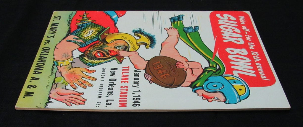 Jan. 1, 1946 Sugar Bowl St. Mary's vs. Oklahoma A&M Football Game Program 194656