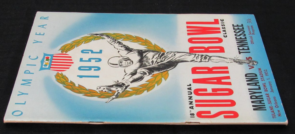 January 1, 1952 Sugar Bowl Maryland vs. Tennessee Football Game Program 194659