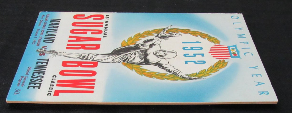 January 1, 1952 Sugar Bowl Maryland vs. Tennessee Football Game Program 194659