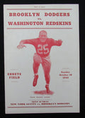 October 18, 1942 Brooklyn Dodgers vs. Redskins Football Game Program 194676