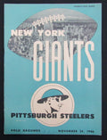 November 24, 1946 NY Giants vs. Pittsburgh Steelers Football Game Program 195506