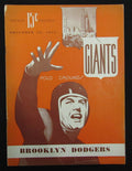 November 28, 1943 NY Giants vs. Brooklyn Dodgers Football Game Program 195508