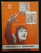 November 28, 1943 NY Giants vs. Brooklyn Dodgers Football Game Program 195508