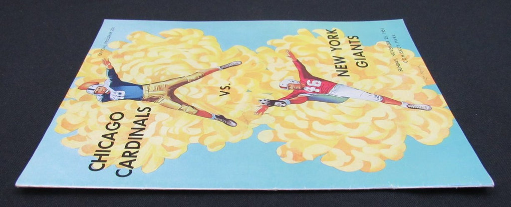 November 25, 1951 Chicago Cardinals vs. NY Giants Football Game Program 195509