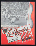 December 14, 1947 LA Rams vs. New York Giants Football Game Program 195510