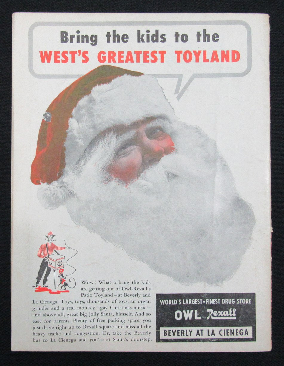 December 14, 1947 LA Rams vs. New York Giants Football Game Program 195510