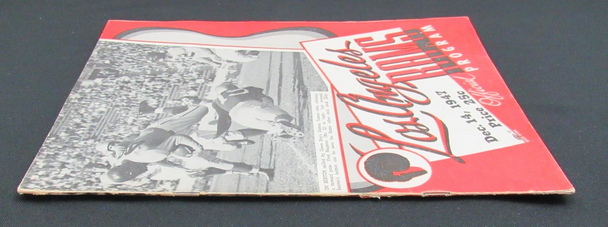 December 14, 1947 LA Rams vs. New York Giants Football Game Program 195510