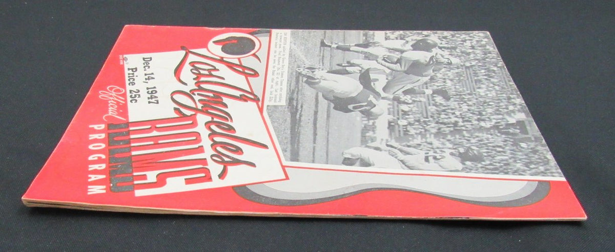 December 14, 1947 LA Rams vs. New York Giants Football Game Program 195510