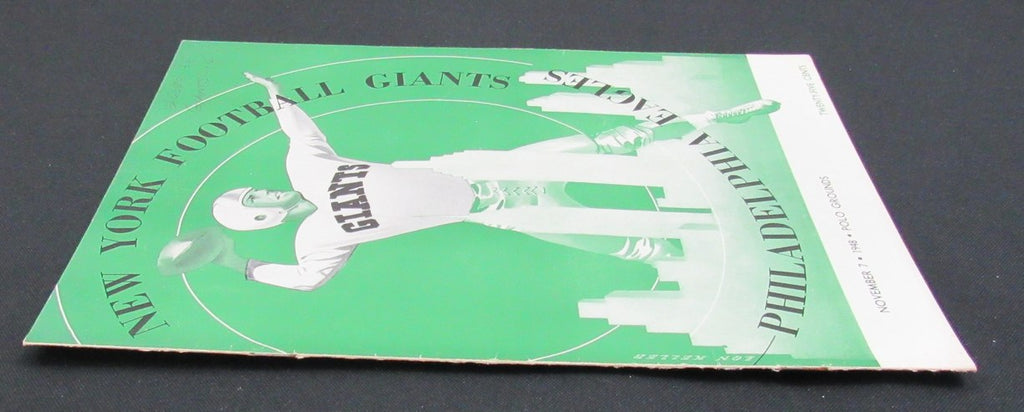 November 7, 1948 NY Giants vs. Philadelphia Eagles Football Game Program 195511