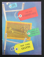 October 29, 1950 Chicago Cardinals vs. NY Giants Football Game Program 195512