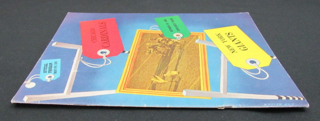 October 29, 1950 Chicago Cardinals vs. NY Giants Football Game Program 195512