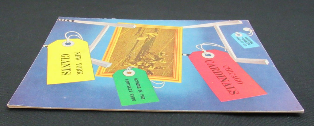 October 29, 1950 Chicago Cardinals vs. NY Giants Football Game Program 195512