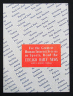 September 10, 1947 Chicago Cardinals vs. NY Giants Football Game Program 195515