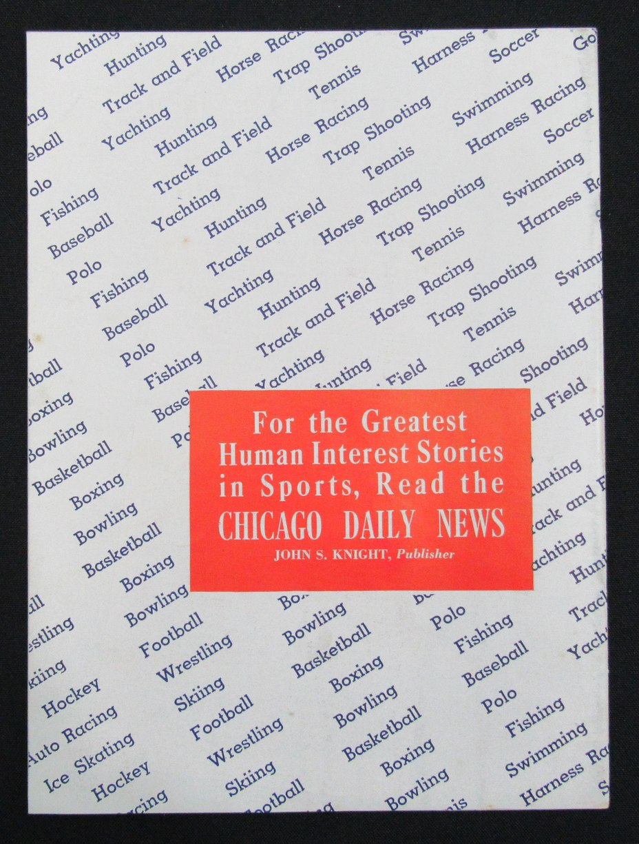 September 10, 1947 Chicago Cardinals vs. NY Giants Football Game Program 195515