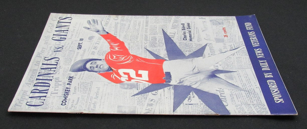 September 10, 1947 Chicago Cardinals vs. NY Giants Football Game Program 195515