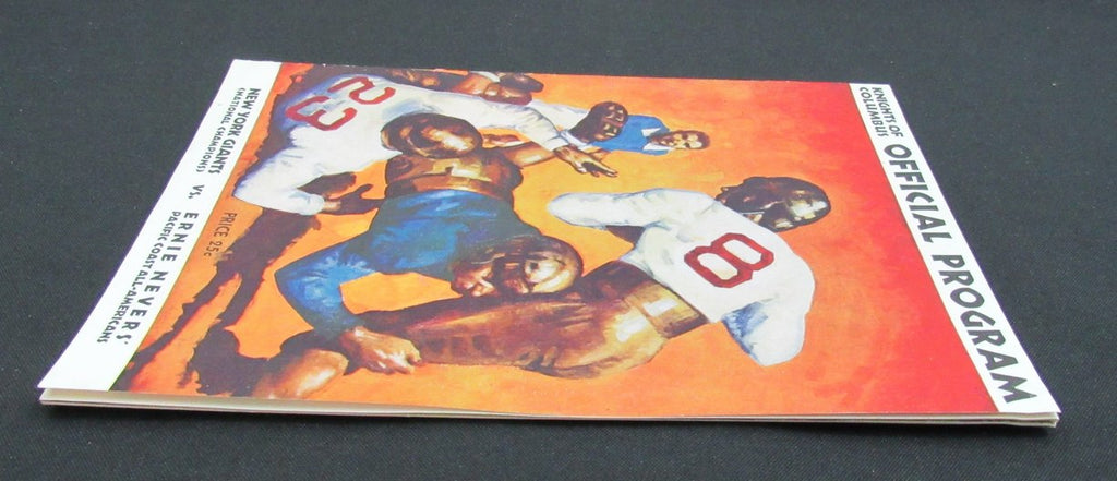 1935 NY Giants vs.Ernie Nevers' All-Americans Football Game Program 195520