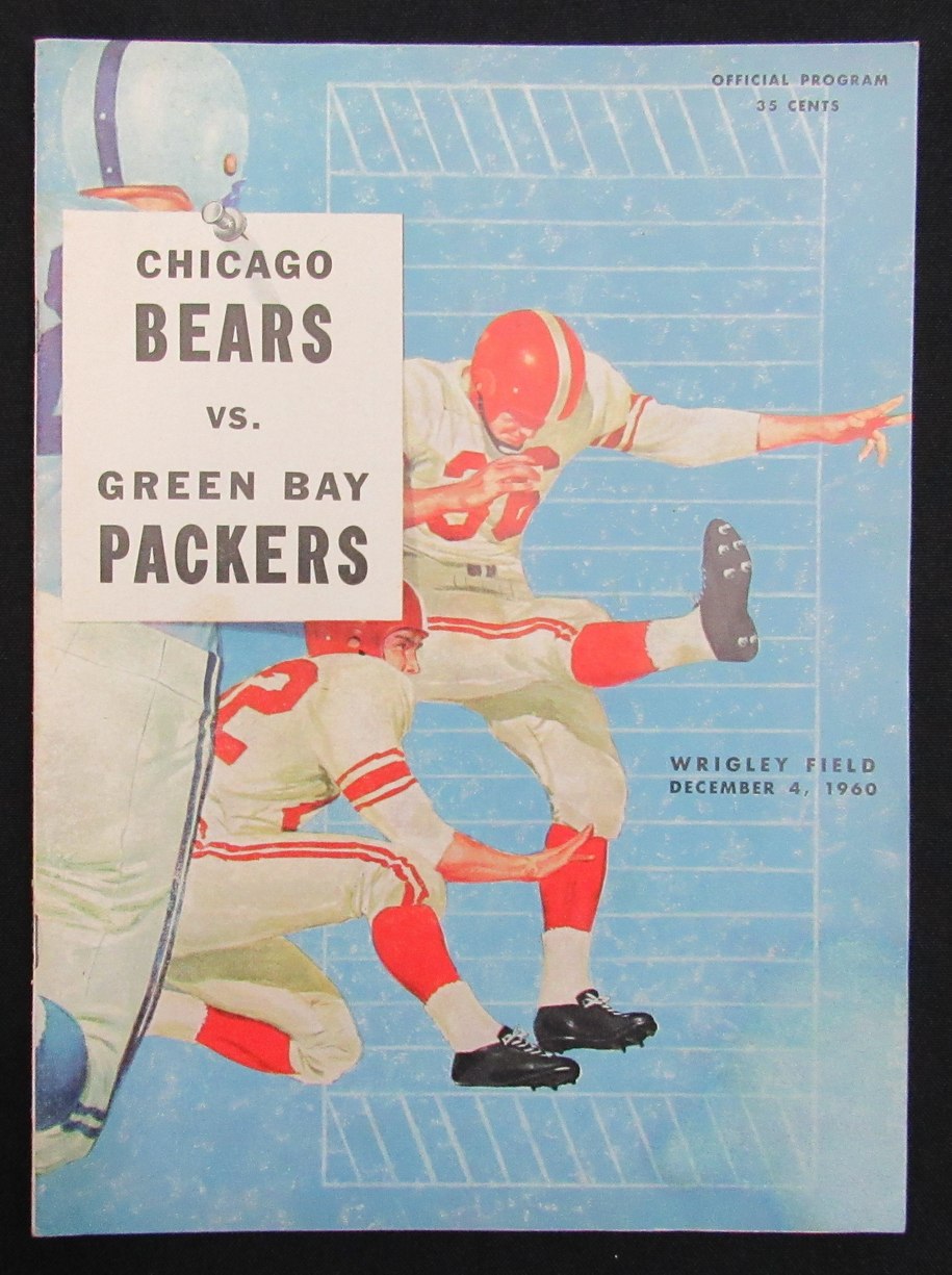 December 4, 1960 Bears vs. Green Bay Packers Football Game Program 195488