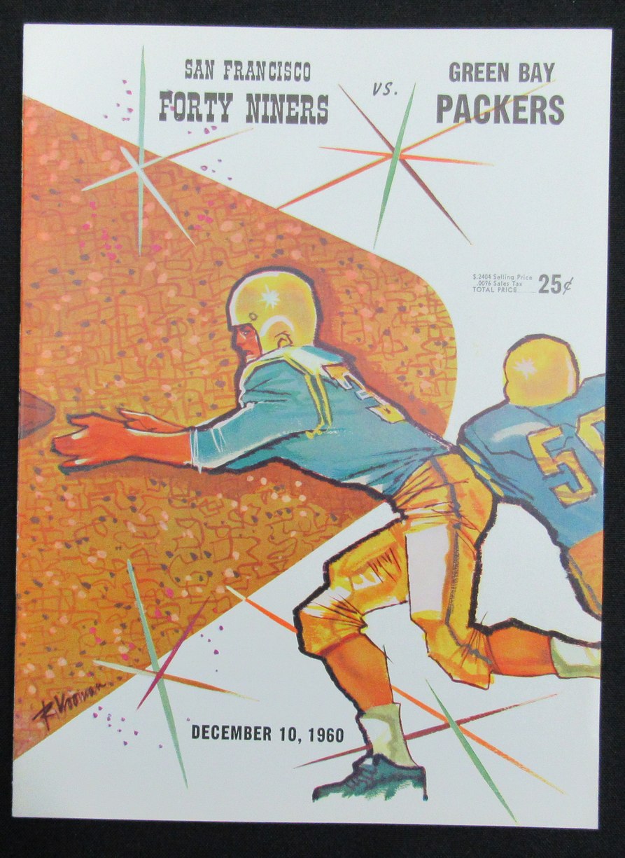 December 10, 1960 49ers vs. Green Bay Packers Football Game Program 195489