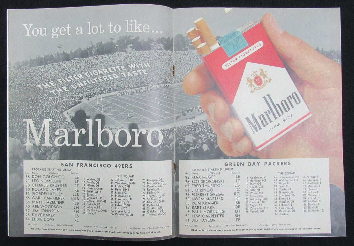 December 10, 1961 49ers vs. Green Bay Packers Football Game Program 195490